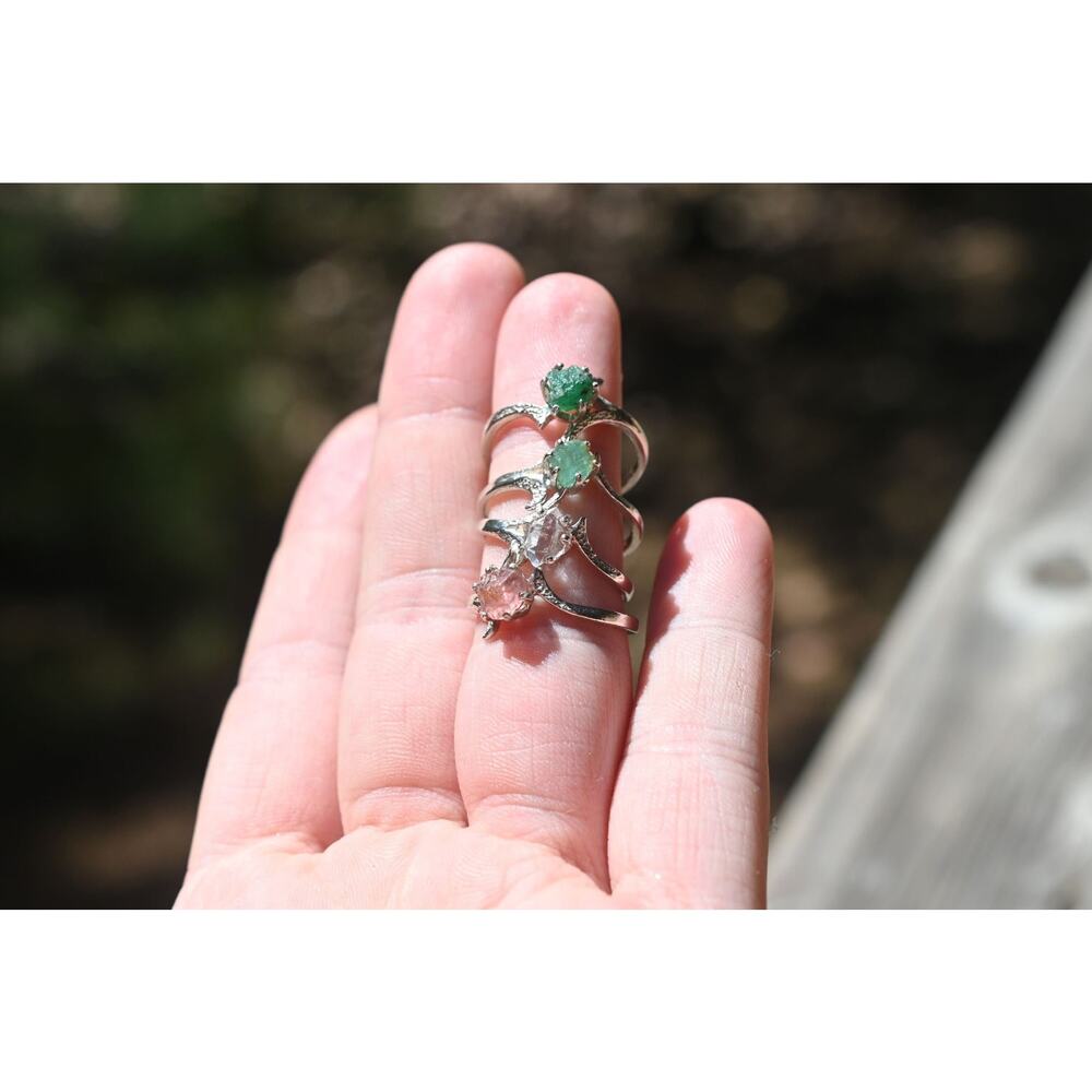 Emerald Herkimer Diamond Tourmaline Montana Sapphire Grape Agate